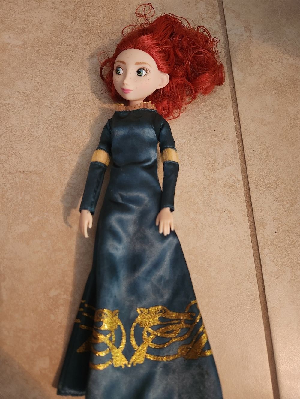 Disney Store Merida Doll Brave Movie  Green Dress